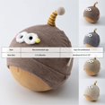 thumbnail image 5 of Hessimy Baby Ribbed Knit Beanie with Single Pom Antenna and Googly Eyes,Cute Winter Warm Hat, 5 of 9