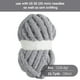thumbnail image 2 of Hilo de chenilla grueso de color gris claro HOMBYS para tejer a ganchillo, hilo grueso y esponjoso p, 2 of 9