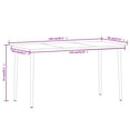 thumbnail image 7 of vidaXL 5 Piece Patio Dining Set Black, 7 of 7