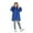 Royal Blue, variant on Toptie Cotton Kids Smock Apron for Hair Grooming Painting Cooking with Front Pocket & Long Sleeve, for Age 1-9 years-Coffee-L