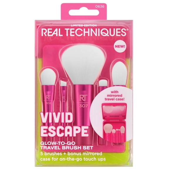 Real Techniques Glow-To-Go Travel Makeup Brush Kit