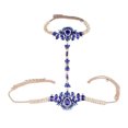thumbnail image 2 of Qarigey Cadena de cuerpo de cristal, collar de cintura a la moda, decoración centelleante, collares encantadores cómodos, accesorios para fiesta de Ropa, zapatos y accesorios Miscelánea Azul Qarigey AP015049-04, 2 of 6