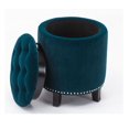 thumbnail image 4 of Denver Round Fabric Storage Ottoman (Vert), 4 of 4