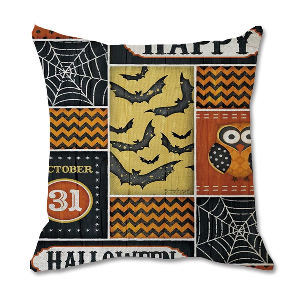 VerPetridure Clearance Halloween Throw Pillow Covers 18x18 Halloween  Decorations Cotton Linen Pillow Covers Cushion Pillow Case for Home Decor  Car Bed Sofa Couch 