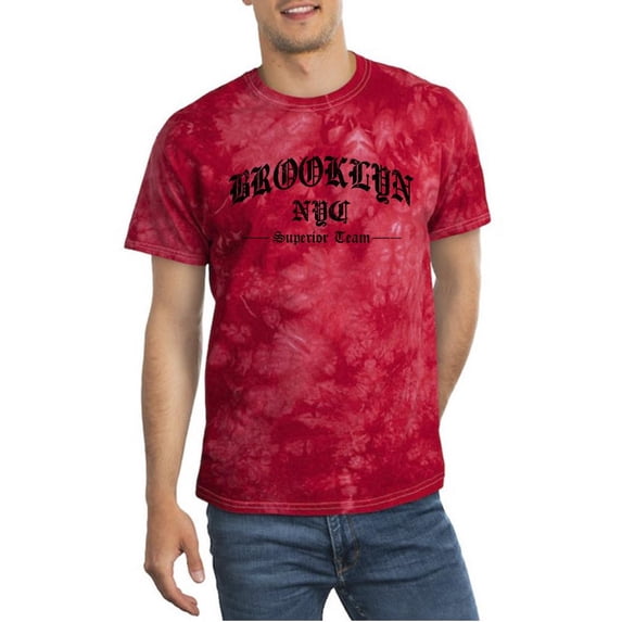 Gothic Brooklyn Slogan Tie Dye Crystal Men -Image by Shutterstock, Male Medium