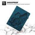 thumbnail image 5 of Allytech Slimshell Case for 6.8" Kindle Paperwhite (11th Generation-2021) - Premium Lightweight PU Leather Butterfly Embossed Kickstand Cover for Amazon Kindle Paperwhite 2021 - Blue, 5 of 5