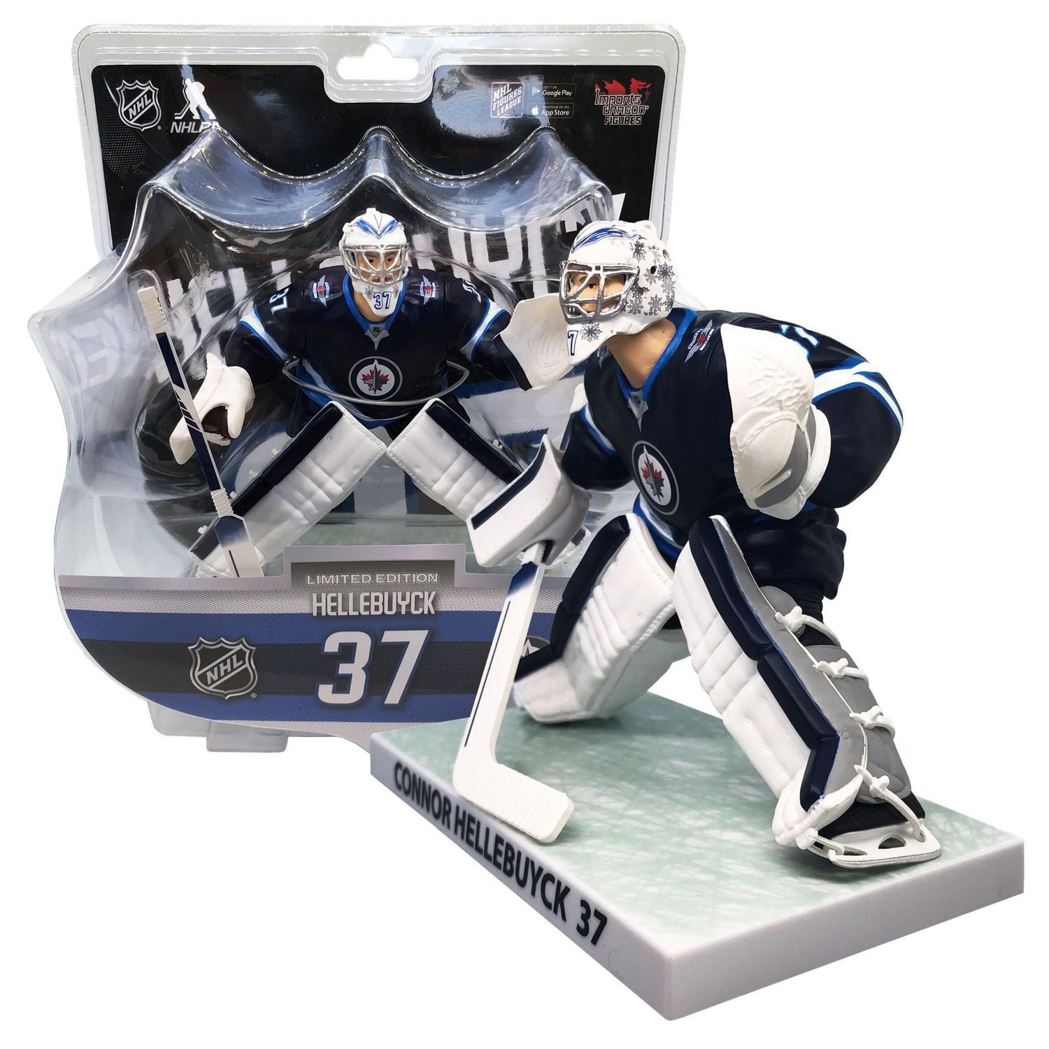 NHL Figures  - Connor Hellebuyck - Winnipeg Jets - 6 Inch Figure