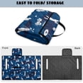 thumbnail image 5 of COEQINE Quilted Golf Cart Seat Cover, Folds Like a Bag with Handle for Easy Carry, Universal Fit 51.2"x30.3" for EZGO Yamaha Club Car 2-Seaters, 4 Pockets, Dark Blue Camo Golf Pattern, 5 of 8
