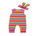 thumbnail image 1 of Robe Bébé Arc-en-Ciel Bandeau, 1 of 5