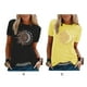 thumbnail image 1 of Guardurnaity Camiseta artesanal segura y exquisita para fiesta de verano o camiseta de trabajo Camiseta de manga corta con cuello Prendas para la parte del cuerpo Amarillo S, 1 of 5