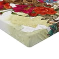 thumbnail image 2 of Ambesonne Skull Fitted Sheet, Dead Flowers Spain, Full Size, Multicolor, 2 of 3