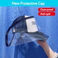 thumbnail image 1 of 2 In 1 Removable Anti-spitting Splash Protective Hat Anti Sunlight  Outdoor Fisherman HatWindproof Dust-proof Mask Face Cover Cap  Unisex, 1 of 6