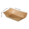 thumbnail image 2 of FRCOLOR  50 Pcs Paper Serving Trays for Snacks Disposable Kraft Boat, 2 of 8