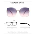 thumbnail image 2 of Mujer Lentes De Moda Lentes Mujer Gafas De Sol Gafas De Sol De Moda Gafas De Sol Sin Montura Color Rosa Claro Jeeyee, 2 of 8