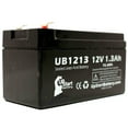 thumbnail image 4 of 2x Pack - Powersonic PS-1212 Battery Replacement - UB1213 Universal Sealed Lead Acid Battery (12V, 1.3Ah, 1300mAh, F1 Terminal, AGM, SLA) - Includes 4 F1 to F2 Terminal Adapters, 4 of 4