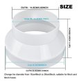 thumbnail image 2 of Lefu Duct Reducer PVC Duct Adapter with Hose Clamp Adaptive Vent System (8 to 6 Inch), 2 of 8