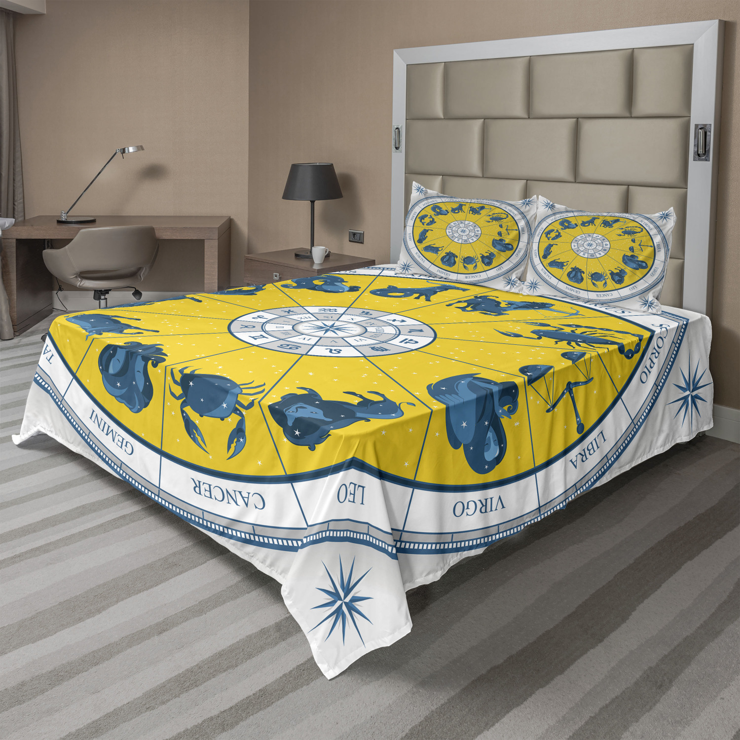 Astrology Sheet Set, Modern Original Zodiac Natal Chart with Colorful