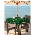 thumbnail image 2 of Outdoor Tablecloth with Umbrella Hole and Zipper, Happy St. Patrick's Day Square Table Cloth 60x60 Inch Waterproof Tablecloth, Spring Shamrocks Grass Watercolor Picnic Table Cover for Patio Camping, 2 of 7