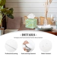 thumbnail image 3 of Lsque Easter with eggs and flowers Printed Tissue Box Cover Holder, Facial Paper Organizer Dispenser,Square with Bottom Belt, PVC Leather Decorative Organizer, 3 of 7