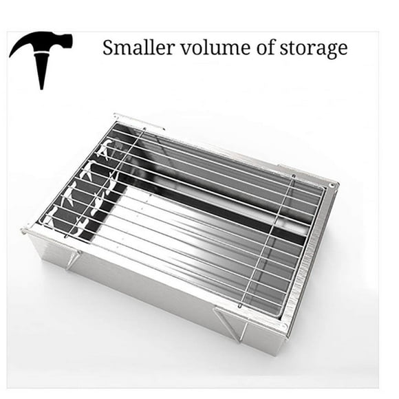 VONKY Multi-function Charcoal Grills Portable Stainless Steel Barbecue Grilling Machine Mini Grill for Home Garden