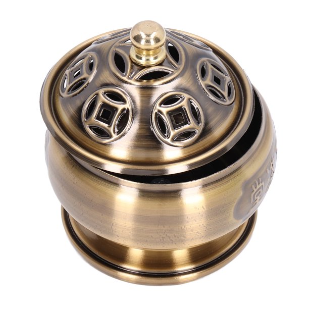 Quemadores De Incienso De Aleación De Zinc, Color Duradero, Mano De Obra Exquisita, Quemadores De Incienso, Clásico, Delicado Para Sala De Yoga Para Sala De Meditación Para ANGGREK Metal Incense Burners