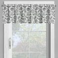 thumbnail image 4 of Ambesonne Black and White Valance & Curtain, Floral Sketch, 55"x24", Black White, 4 of 6