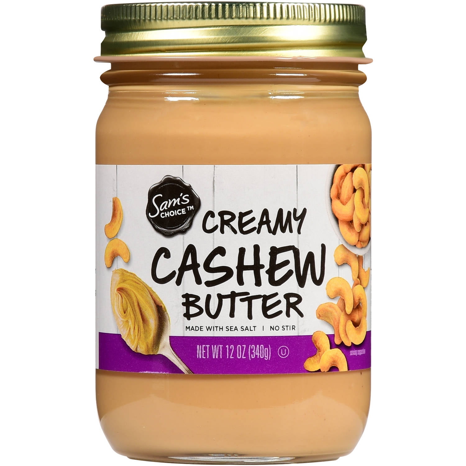 Sam's Choice Creamy Cashew Butter, 12 oz