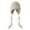Beige, variant on Red Beanie for Women, Women's Handmade Crochet Beanie Tassel Earflaps Knit Hat with Pom Pom, Falls Winter Outdoor Skull Cap Gifts for Her