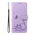thumbnail image 3 of Allytechgroup Wallet Case for Google Pixel 7 Pro, Built-in Wrist Strap & Card Pocket & Cash Slot PU Leather Stand Phone Shell Shockproof Protective Full Body Cover for Women Girls, Purple, 3 of 12