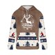 thumbnail image 4 of Sudadera con capucha para hombre, informal, con cordón, estampado navideño, deportiva, blusa de poliéster, 4 of 4