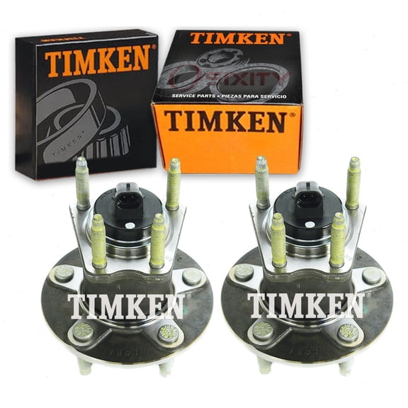 2 pc Timken Rear Wheel Bearing Hub Assembly compatible with Chevrolet Malibu 2004-2012
