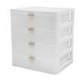 thumbnail image 6 of Desktop Storage Box with 4 Drawers and 1 Top Platform Modern PP Drawer Organizer Tabletop Mount, 6 of 15