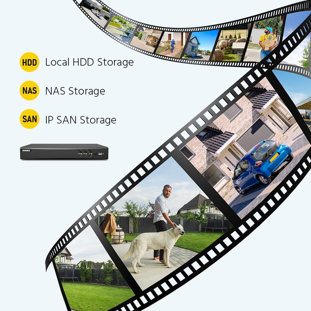 ANNKE 8CH 8MP Home Security Camera System for Indoor and Outdoor, AI DVR and 8x4K IP67 Bullet Home & Surveillance Cameras, Work with Alexa, Smart Dual Light, 2TB HDD