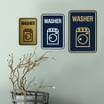 thumbnail image 4 of Signs ByLITA Portrait Round Washer Sign (Ivory/Dark Brown) - Large, 4 of 7