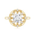 thumbnail image 4 of Rosec Jewels Lab Grown Diamond Engagement Ring Round (EF-VS Quality) - Antique Diamond Ring for Women, 10K Yellow Gold, US 11.50, 4 of 8