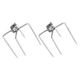 thumbnail image 4 of QUMIIRITY 2 Pcs Fourchette en Forme de Fourchette Petite Fourchette à Rôtir 12X7CM pour Accessoires de Barbecue, 4 of 8