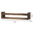 thumbnail image 5 of rygai Wall Storage Rack Punch-free Great Load Bearing Anti-slip Thick Wooden Baby Bookshelf Kitchen Seasoning Storage Holder Sundries Organizer, 5 of 7