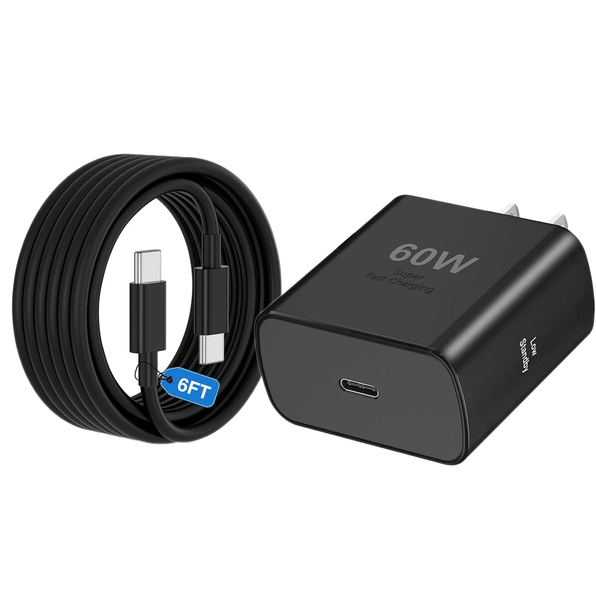 S26 Super Fast Charger USB C, 60W Type C Charger Fast Charging Android Phone Charger Block with 6FT USB C Chargers Fast Charging Cable Cord for Samsung Galaxy S26 Ultra/S26+/S26/S25Ultra/S25/S24/S23