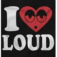 thumbnail image 2 of I Love Loud Heart Eyes Funny EDM Pot Plus Size Crewneck Graphic Tee Shirt Brisco Brands 2X, 2 of 4