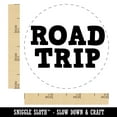 thumbnail image 2 of Road Trip Fun Text Self-Inking Rubber Stamp Ink Stamper - Black Ink - Small 3/4 Inch, 2 of 7