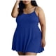 thumbnail image 1 of Moda de Tamaño Más Casual Cuello Redondo Correa Ajustable Vestido de Noche sin Mangas para las Mujeres, Ropa de Salón Suave de Tamaño Más para el Verano, 1 of 7