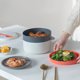 thumbnail image 5 of Juego De Cocina Para Microondas, Olla Apilable, Olla De Vapor De Plástico, Olla De Vapor, Vaporera De Cocina Multifuncional Con Tapa Para Cocinar En La Cocina Kearding HA021334-00, 5 of 6