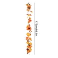 thumbnail image 4 of Kdkad Fall Garland, Halloween Thanksgiving Maple Leaf Vine with Sunflowers Pumpkins, Colorful Autumn Decorations For Indoor Outdoor, 4 of 7