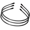 thumbnail image 4 of 3 Unids Diadema en forma de espiral unisex Deportes simples Hairhoop Invisible Headwear Antideslizante Horquilla en forma de onda para Hombre Mujer (Negro), 4 of 6
