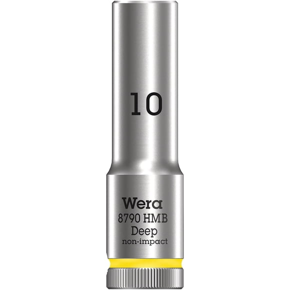 Llave de vaso Wera 8790 HMB profunda 3/8 de 6 puntos SW 10