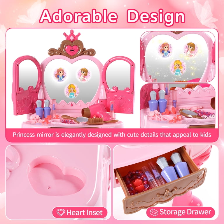 Toddler Princess Vanity Set with Lights and Music photo 4
