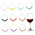 thumbnail image 5 of WHAMVOX 10pcs Wine Charms Beads Wine Glass Identifiers Cup Signs Party Supplies, 5 of 8