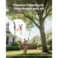 thumbnail image 4 of Manual High Branch Pruner 3.87 to 27 ft Telescopic Pole with Sharp 65Mn Steel Blade Lightweight Fiberglass Handle for Palm Tree and Shrub Pruning, 4 of 6