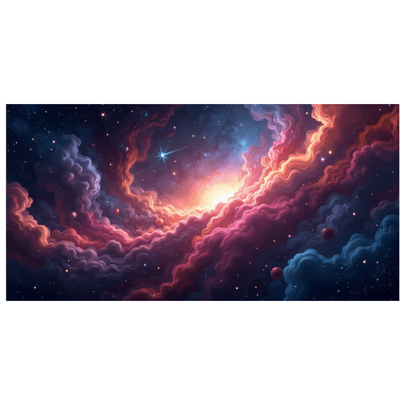 LUUFILx Space Galaxy Astronaut Backdrop Banner for Outer Space Party Decorations and Sci Fi Theme Background Photography Props Kids Birthday Celebration