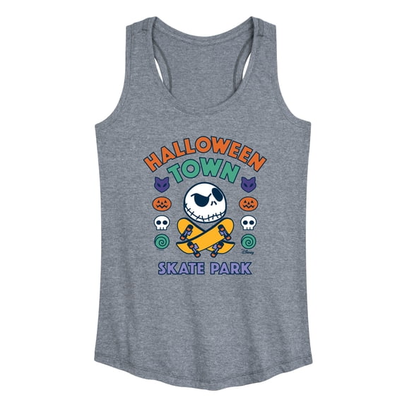The Nightmare Before Christmas - Halloween Town Skate Park Graphic Racerback Tank